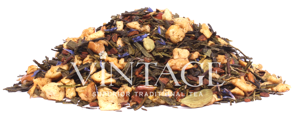 : зеленый чай с добавками "коричное яблочко"