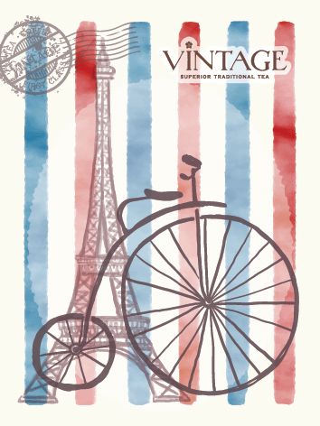 : бирка-открытка vintage весна 7