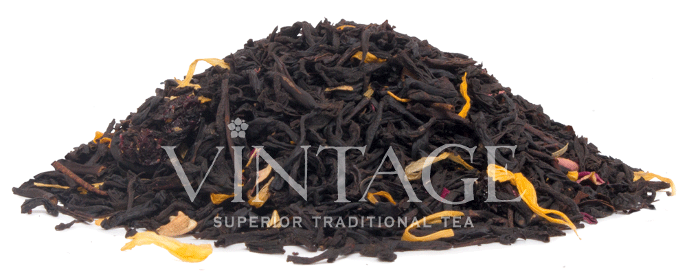 : черный чай с добавками "вишневая роза"