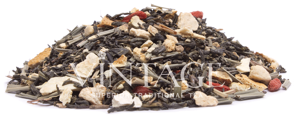 : зеленый чай с добавками "годжи имбирь"