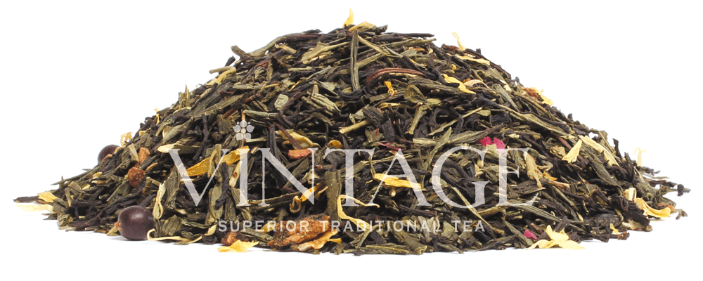 : зеленый чай с добавками "лесная малина"