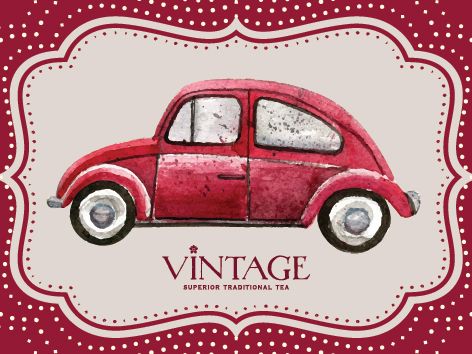 : бирка-открытка vintage весна 3