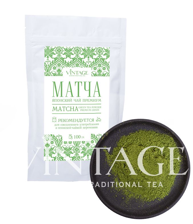 : зеленый чай "матча, премиум"
