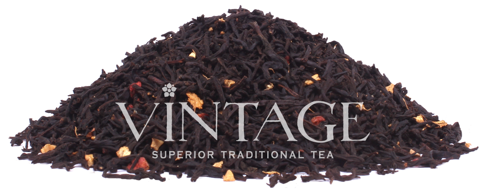 : черный чай с добавками "рождественская малина"