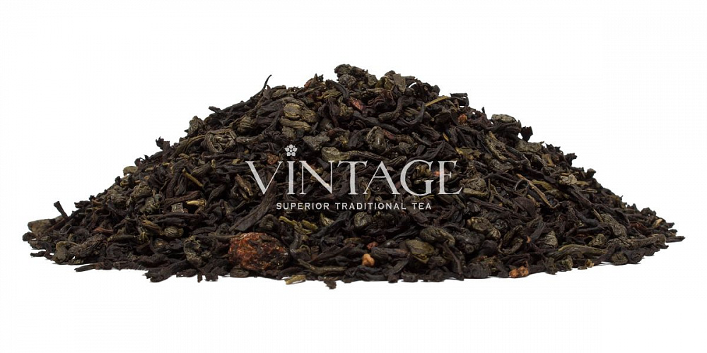 : черный чай с добавками "дикая облепиха"