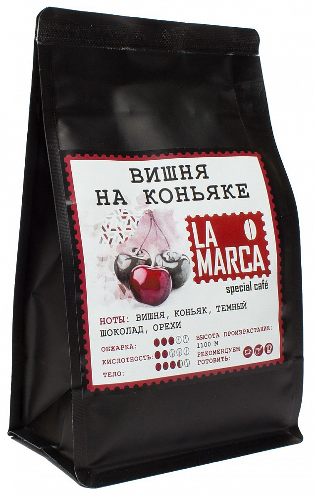 : кофе la marca вишня на коньяке