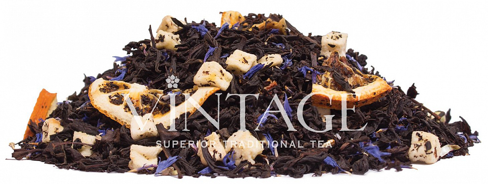 : черный чай с добавками "яблоко и апельсин"