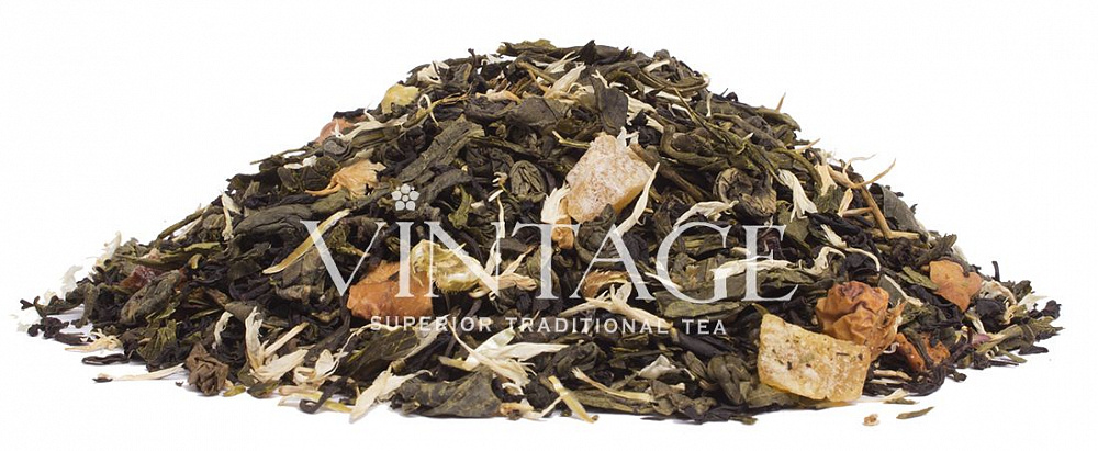 : зеленый чай с добавками "сочный персик"