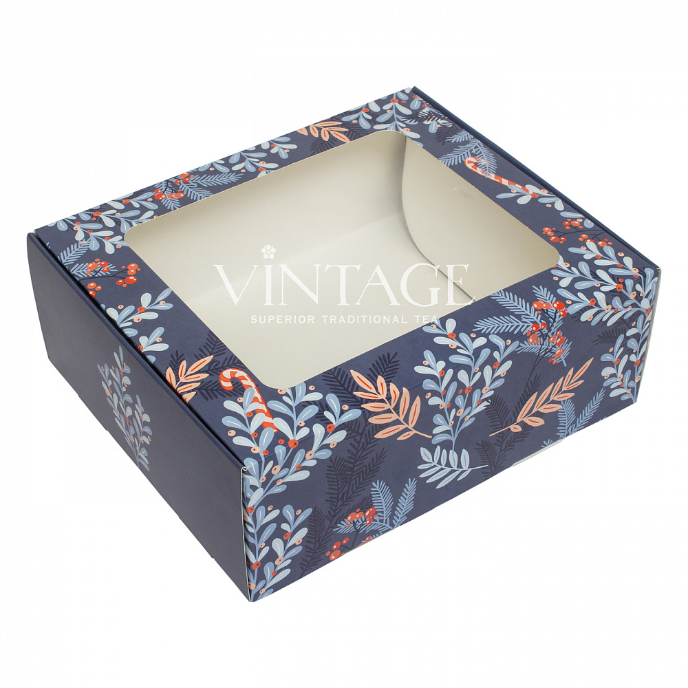 : коробка разборная с окном "морозко" опт без лого