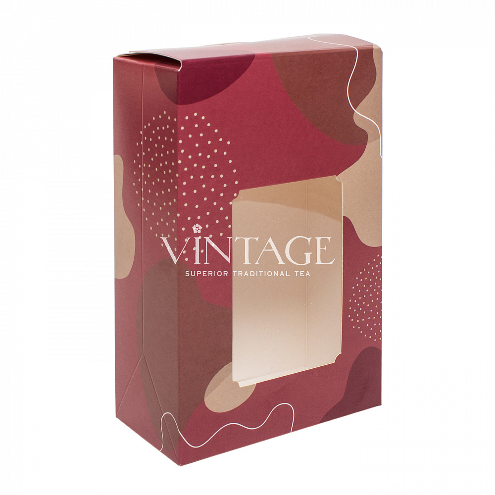 : коробка малая с окном "абстракция" опт без лого