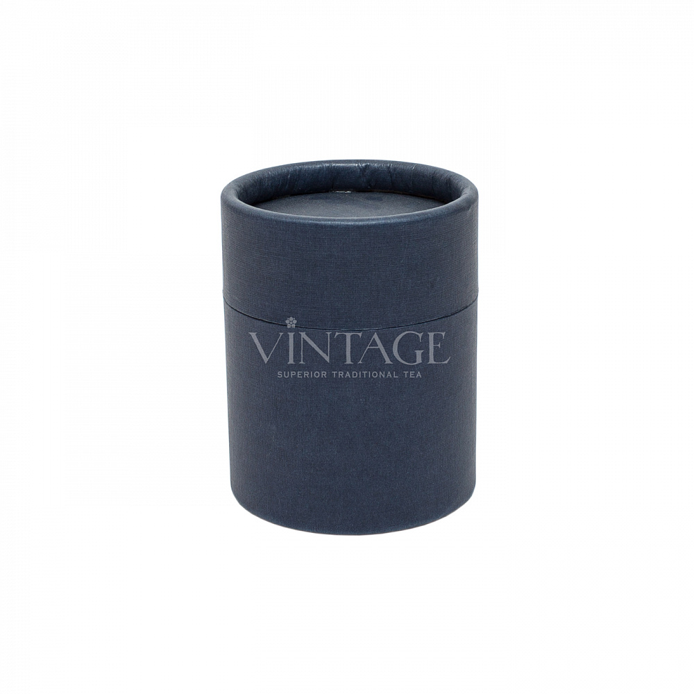 : коробка-тубус d75 мм h90 мм синяя